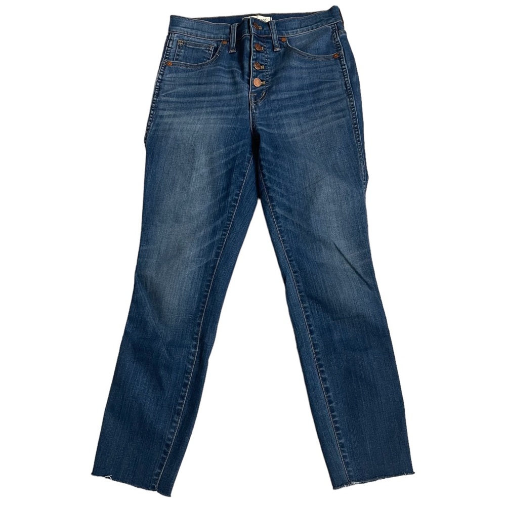 Madewell Pants Adult 27 Blue Denim 10" High-Rise Skinny Crop Jeans Women…